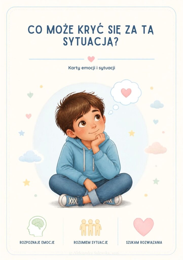 Karty Emocji i Sytuacji — przykładowe strony